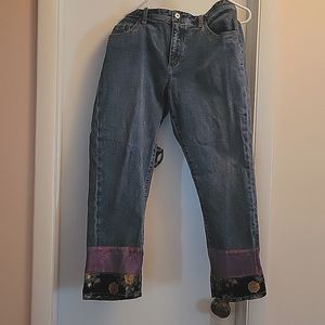 Anthropologie pilcro Scarf print jeans